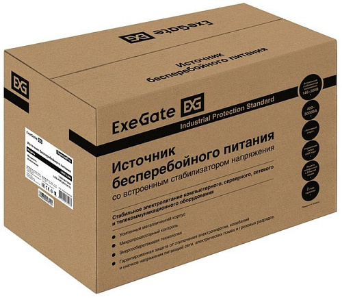 Источник бесперебойного питания ExeGate SpecialPro UNB-1200.LED.AVR.2SH.3C13 EX292793RUS