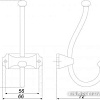 Крючок мебельный Boyard Karl K215BSN.8