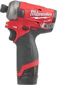 Винтоверт Milwaukee M12 FQID-202X 4933464973 (с 2-мя АКБ, кейс)