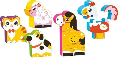 Мозаика/пазл Азбукварик Собери ферму 2939