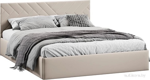 Кровать Трия Кевия Тип 1 с подъемным механизмом 160x200 (велюр Confetti Cream)