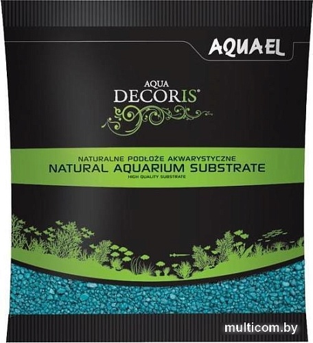 Грунт AquaEl Aqua Decoris 2-3 мм 1 кг (бирюзовый)