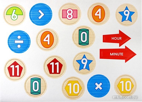 Магнитная доска Десятое королевство Часы 03502