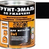 Грунт-эмаль Dali По ржавчине 3 в 1, 2 л (черный, RAL 9005)