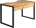 Геймерский стол Millwood Лофт Гонконг ДТ-3 120x70x75 (дуб золотой Craft/металл черный)
