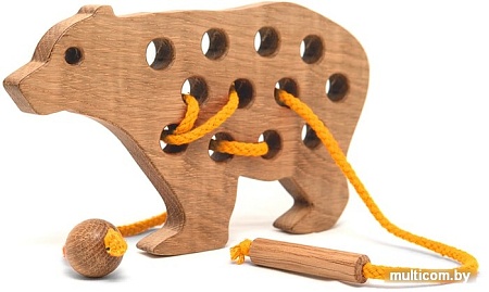 Шнуровка Polle Toys Медведь TO0313OA00 (дуб)