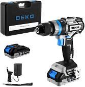 Ударная дрель-шуруповерт Deko ZKCID20V 084-1037 (с 2-мя АКБ, кейс)