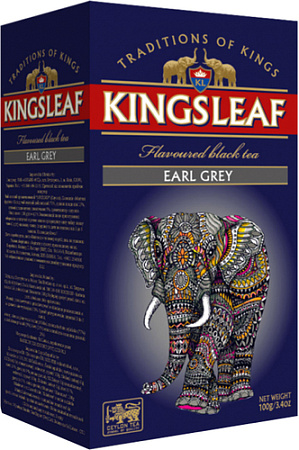 Черный чай Kings Leaf Earl grey 100 г