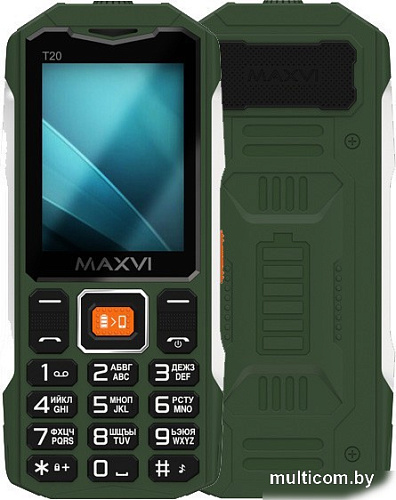 Кнопочный телефон Maxvi T20 (зеленый)