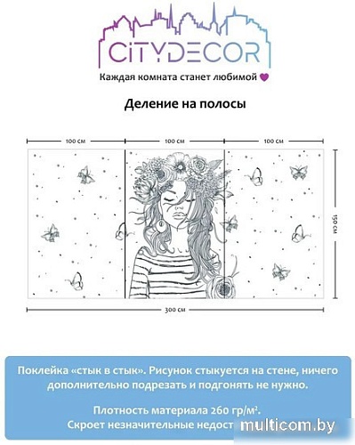 Фотообои Citydecor Абстракция 116 300x150