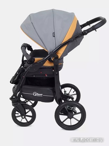 Универсальная коляска Rant Patio (2 в 1, 02, серый/желтый)