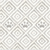 Коврик под миску TarHong Paw Ikat (бежевый с лапками)