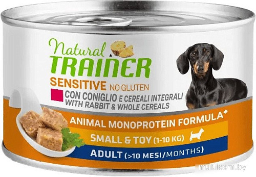 Пресервы Trainer No Gluten для взрослых собак мелких пород с кроликом 150 г