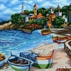 Картина по номерам Русская живопись Солнечный берег A162