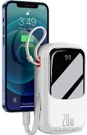 Внешний аккумулятор Baseus Qpow Digital Display 20000mAh (белый)