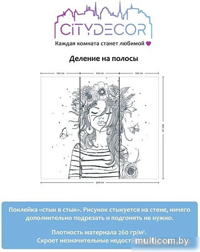 Фотообои Citydecor Абстракция 116 300x260