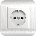 Розетка Luxar Deco 10.025.03 (серебристый)