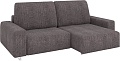 Угловой диван Rivalli Уолтер УП 1000 + оттоманка (Doris Royal Grey/полиалюминий)