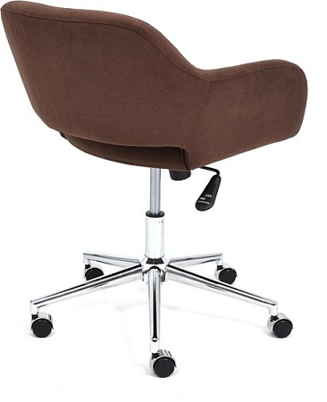 Кресло TetChair Modena (флок, хром/коричневый)