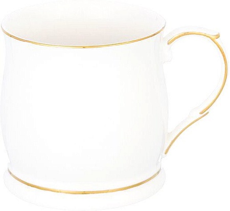 Кружка Elan Gallery Белая с золотом 420242