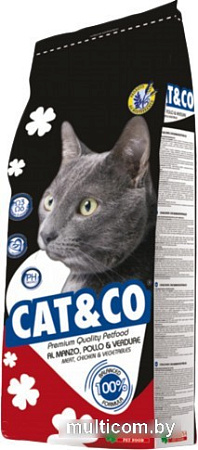 Сухой корм для кошек Cat&Co Beef and Chicken 20 кг