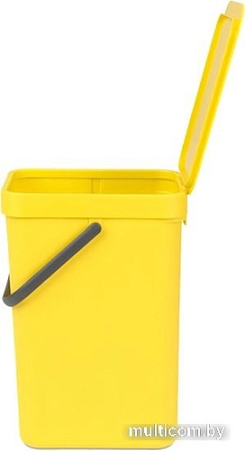 Мусорное ведро Brabantia Sort & Go 12 л (желтый)