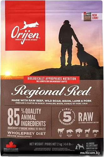 Сухой корм для собак Orijen Dog Regional Red 2 кг