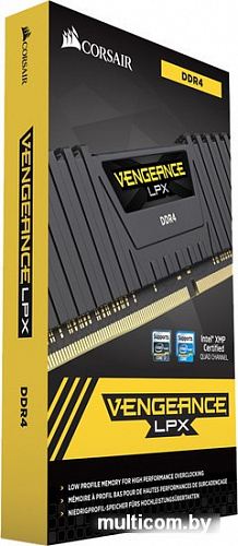 Оперативная память Corsair Vengeance LPX 4x16GB DDR4 PC4-24000 [CMK64GX4M4C3000C15]