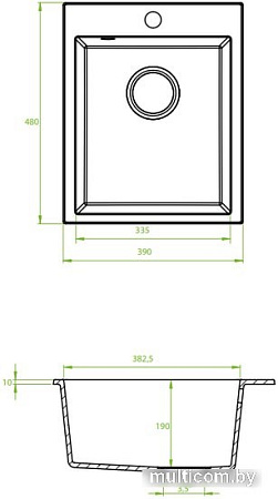 Кухонная мойка Laveo Chichi SBH 710T (черный)
