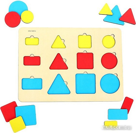 Сортер Лесная мастерская Вкладыш Геометрические фигуры 9145023