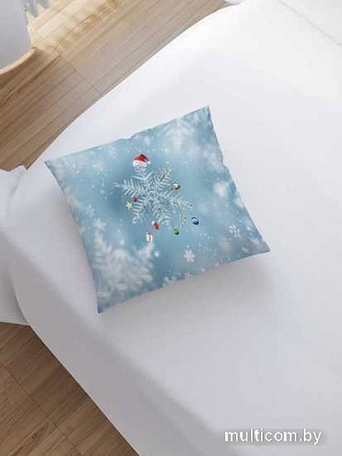 Чехол на подушку JoyArty Падающая снежинка sl_21490