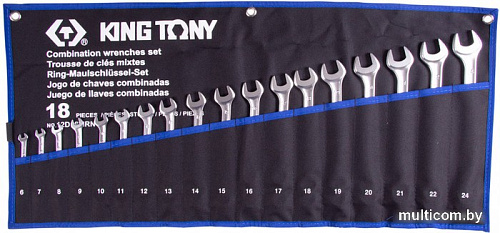 Набор ключей King Tony 12D18MRN (18 предметов)