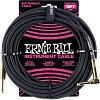 Гитарный кабель Ernie Ball P06086 6.3 мм - 6.3 мм (5.49 м, черный)