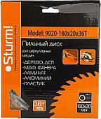 Пильный диск Sturm 9020-160-20-36T