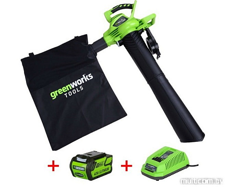 Воздуходувка Greenworks GD40BVK4 (с АКБ)