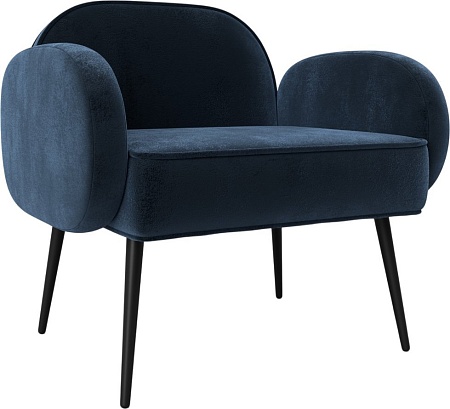 Интерьерное кресло Лига диванов Лига-086 132438 (велюр Tower 13 синий)