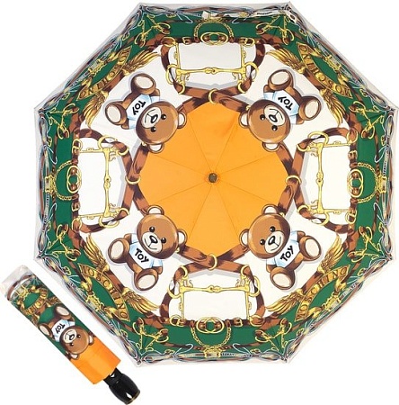 Зонт Moschino 8044-OCA Belts Bear Beige Multi