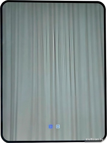 Зеркало с подсветкой eMZe Smartphone 50х70 LED.UV.SMART.50.70.CHE.AF.4K (черный с УФ-окантовкой, подсветкой и антизапотеванием)