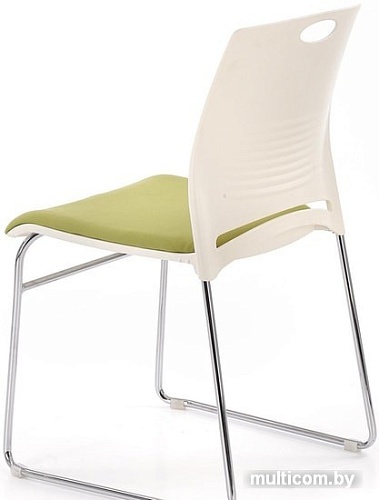 Стул Halmar Cali (белый/зеленый)