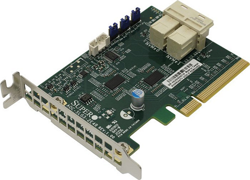 Адаптер для подключения U.2 накопителей Supermicro AOC-SLG3-2E4R-O