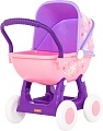 Коляска для кукол Полесье Arina №2 4-х колесная 48219 (фиолетовый/розовый)