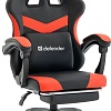 Игровое (геймерское) кресло Defender Runa Pro (черный/красный)