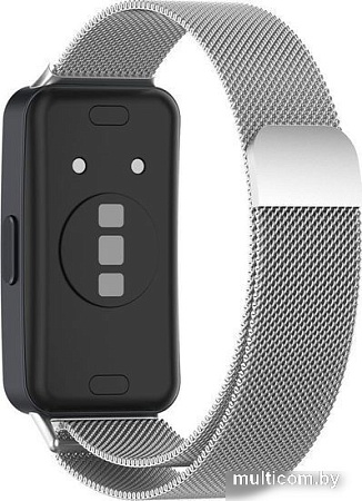 Браслет Rumi Milanese loop металлический для Huawei Band 8 (серебристый)