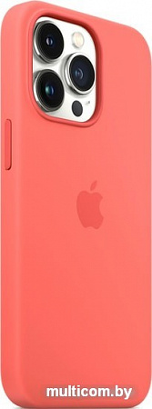 Чехол для телефона Apple MagSafe Silicone Case для iPhone 13 Pro (розовый помело)