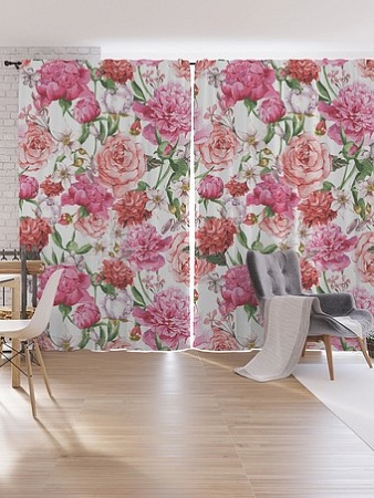 Комплект штор JoyArty Теплые оттенки роз 1.7x2.65 м pox_13889_170x265 (2 шт)