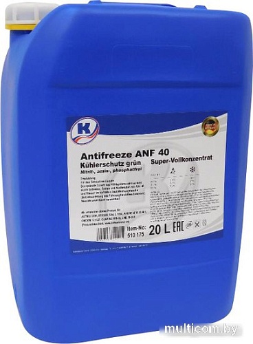 Антифриз Kuttenkeuler ANF 40 концентрат (20л, зеленый)