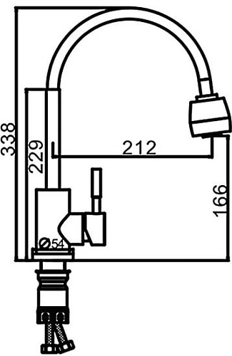 Смеситель FRAP F44899-1