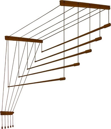 Сушилка для белья Comfort Alumin Потолочная Алюминиевая Bronze Style 5 прутьев 1.2м (бронзовый)