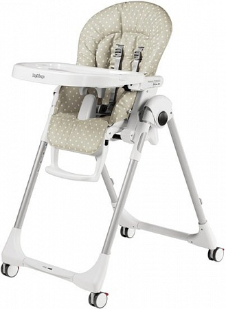 Стульчик для кормления Peg Perego Prima Pappa Follow Me (babydot beige)