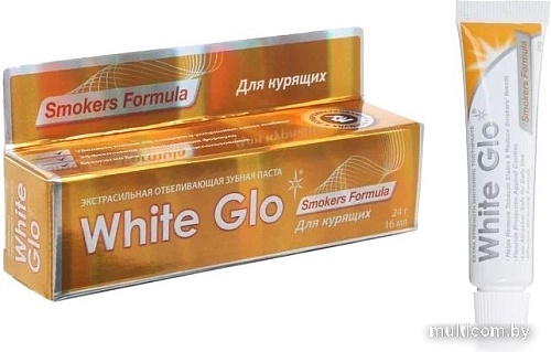 Зубная паста White Glo Отбеливающая Для курящих (24 г)